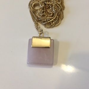 NWT Express Rose Colored Pendant/Necklace